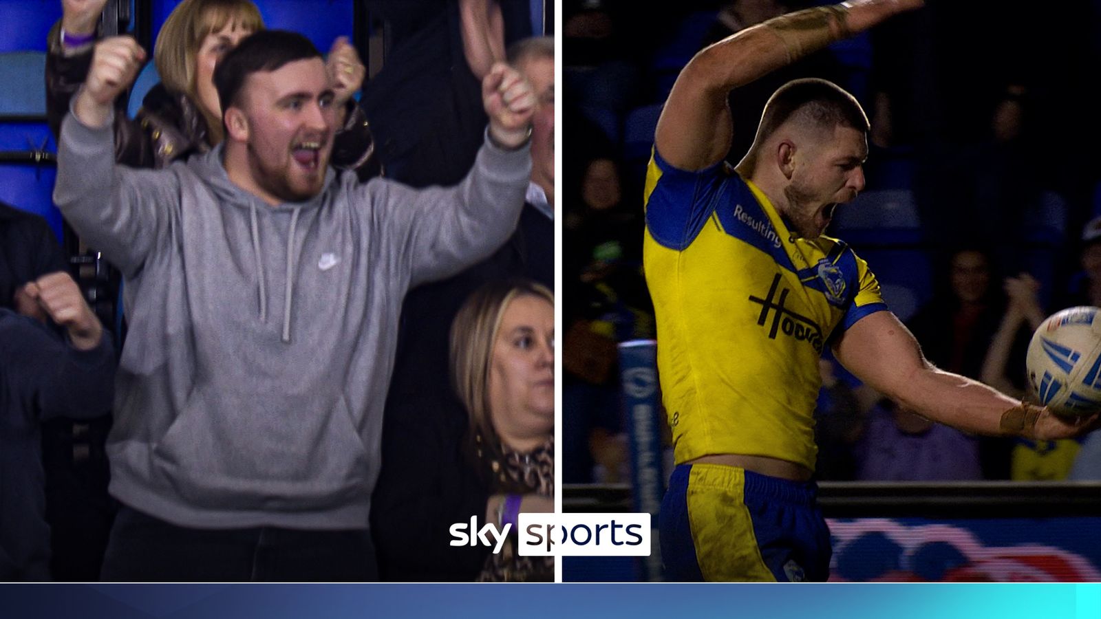 'BULLSEYE for Warrington'! | Littler goes wild for stunning Walker try!