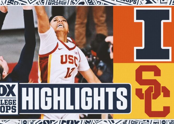 No. 25 Illinois Fighting Illini vs. No. 4 USC Trojans Highlights | FOX College Hoops